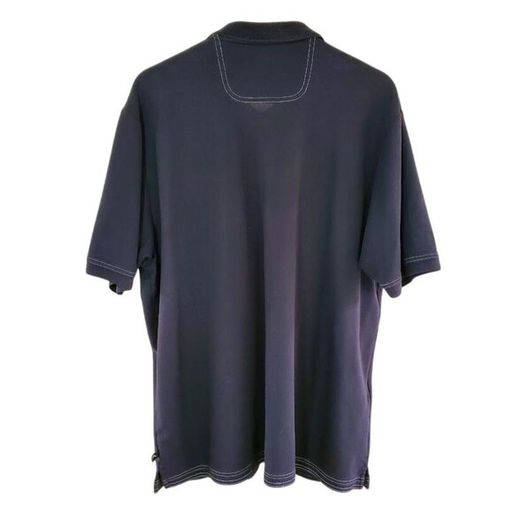 Tommy Bahama IslandZone Polo XL | Supima Cotton Blend Shirt | Black Performance - Picture 4 of 4